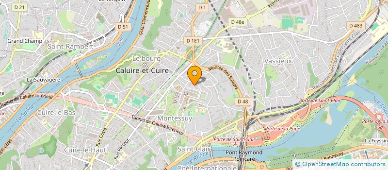 localisation de l'entreprise HORIZON BIENVEILLANCE à CALUIRE-ET-CUIRE