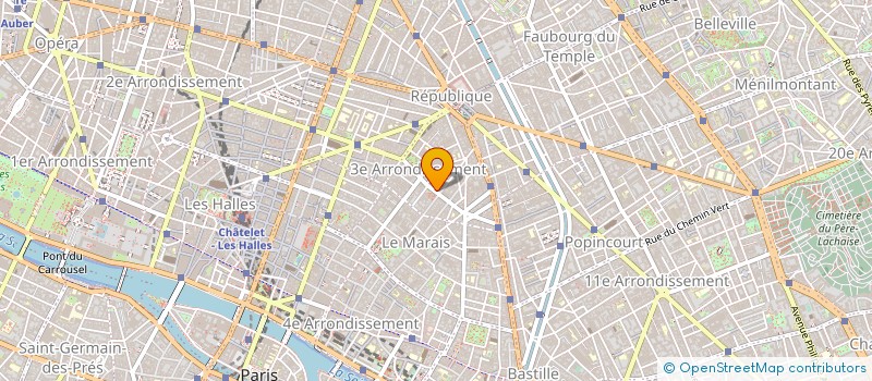 localisation de l'entreprise HORIZON BLEU à PARIS