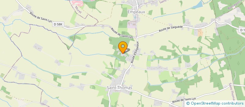 localisation de l'entreprise HORIZON BOIS  SAINT-THOMAS