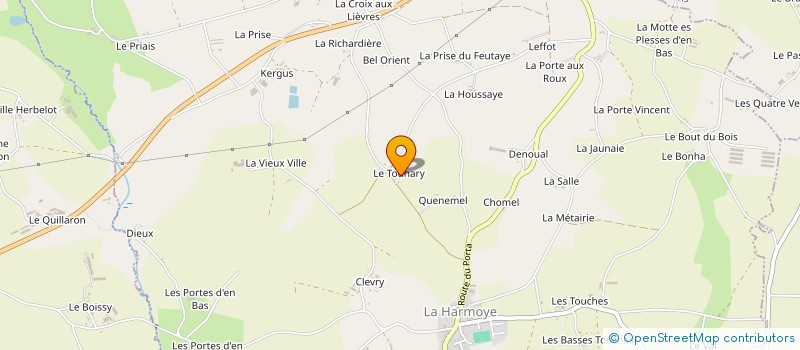 localisation de l'entreprise HORIZON BZH  LA HARMOYE