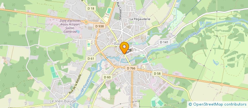localisation de l'entreprise HORIZON COURTAGE - ASSURANCES - FINANCES - CREDITS à BAUGE-EN-ANJOU