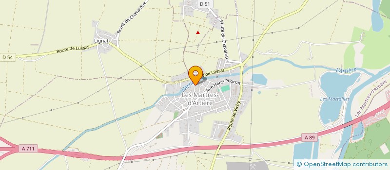 localisation de l'entreprise HORIZON DANCE CREW  LES MARTRES-D'ARTIERE