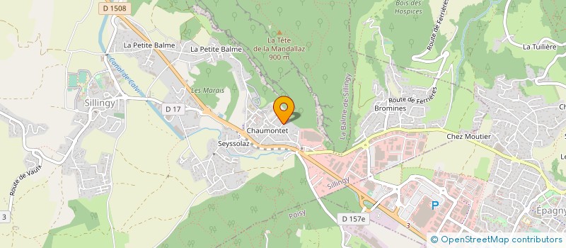 localisation de l'entreprise HORIZON DANSE  SILLINGY