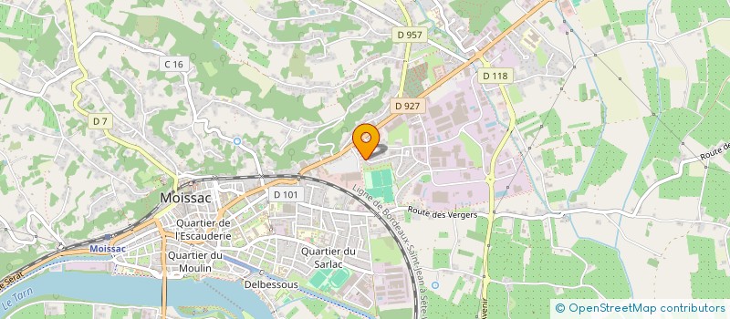 localisation de l'entreprise HORIZON DEUX'MAINS  MOISSAC