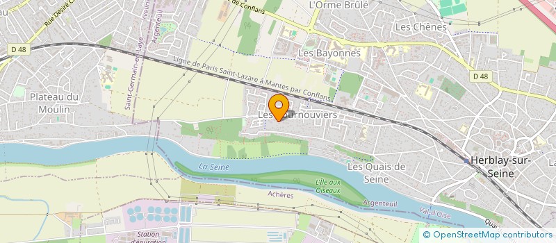 localisation de l'entreprise HORIZON DEVELOPPEMENT  HERBLAY-SUR-SEINE