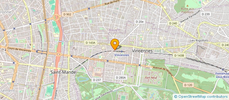 localisation de l'entreprise HORIZON DEVELOPPEMENT SAS à VINCENNES