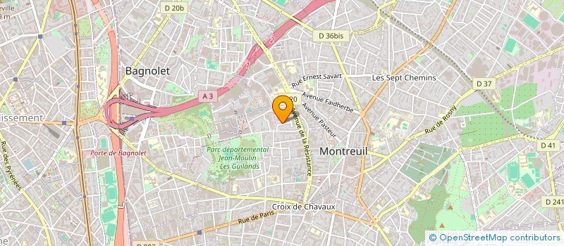 localisation de l'entreprise HORIZON DIFFUSION à MONTREUIL