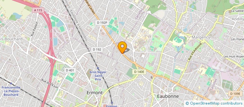 localisation de l'entreprise HORIZON DIFFUSION à EAUBONNE