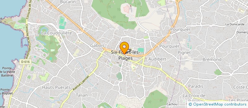 localisation de l'entreprise HORIZON DIFFUSION SPORT à SIX-FOURS-LES-PLAGES