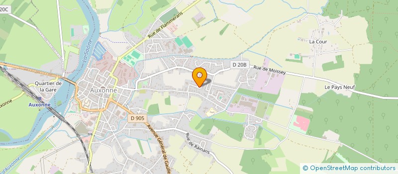 localisation de l'entreprise HORIZON DOLOIS  AUXONNE