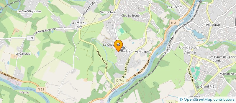 localisation de l'entreprise HORIZON ELECTRIQUE à ISLE
