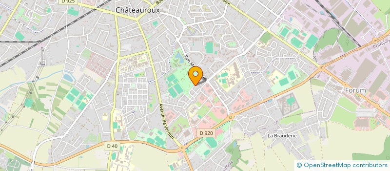 localisation de l'entreprise HORIZON ESPOIR SANTE PLUS à CHATEAUROUX