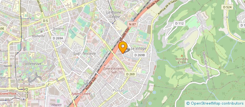 localisation de l'entreprise HORIZON ETUDE ET BATIMENT 140  SAINT-MARTIN-D'HERES