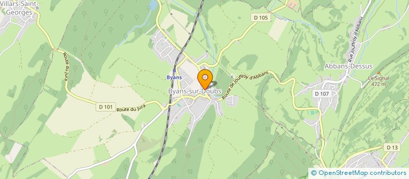 localisation de l'entreprise HORIZON EXPERIENCE  BYANS-SUR-DOUBS