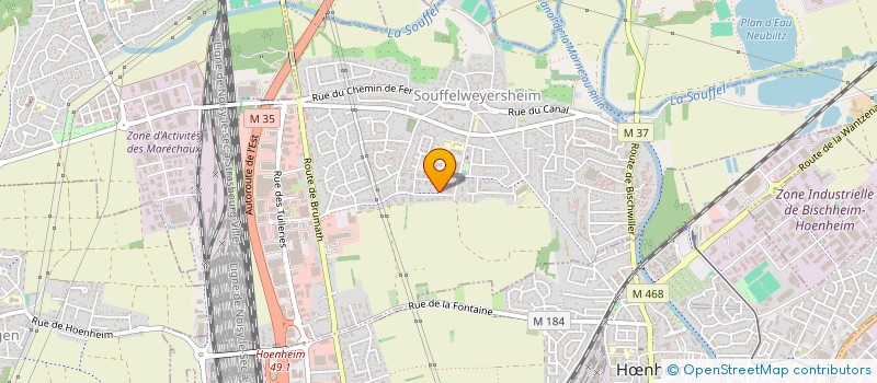 localisation de l'entreprise HORIZON FERMETURE  SOUFFELWEYERSHEIM