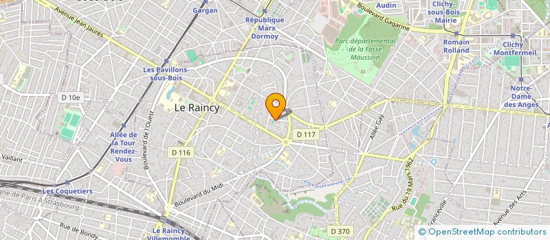 localisation de l'entreprise HORIZON FINANCE  LE RAINCY