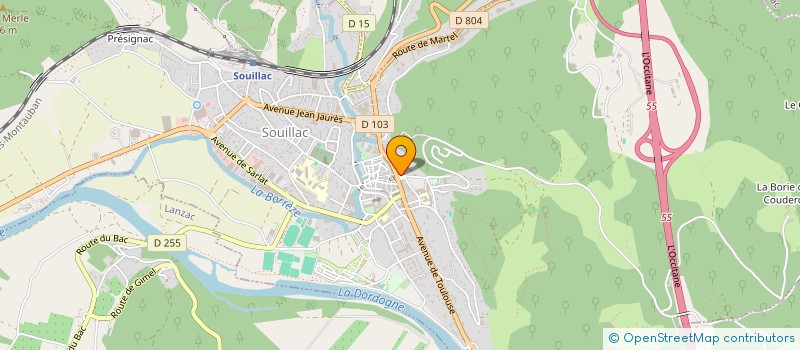 localisation de l'entreprise HORIZON FINANCE  SOUILLAC