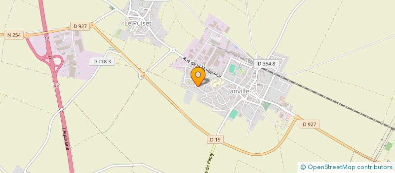 localisation de l'entreprise HORIZON FLEURI à JANVILLE-EN-BEAUCE