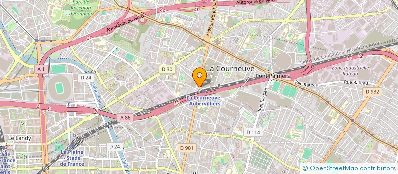 localisation de l'entreprise HORIZON GLOBAL FRANCE SECURITE PRIVEE à LA COURNEUVE