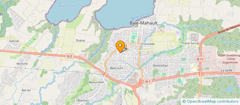 localisation de l'entreprise HORIZON GUADELOUPE  BAIE MAHAULT