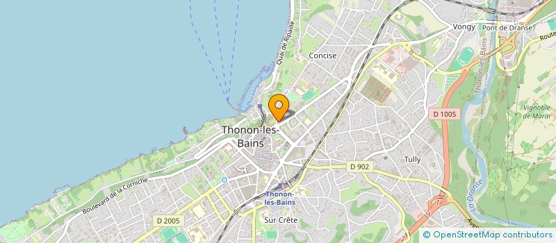 localisation de l'entreprise HORIZON IMMOBILIER 74  THONON-LES-BAINS
