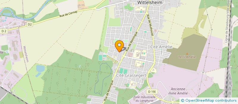 localisation de l'entreprise HORIZON INVEST  WITTELSHEIM