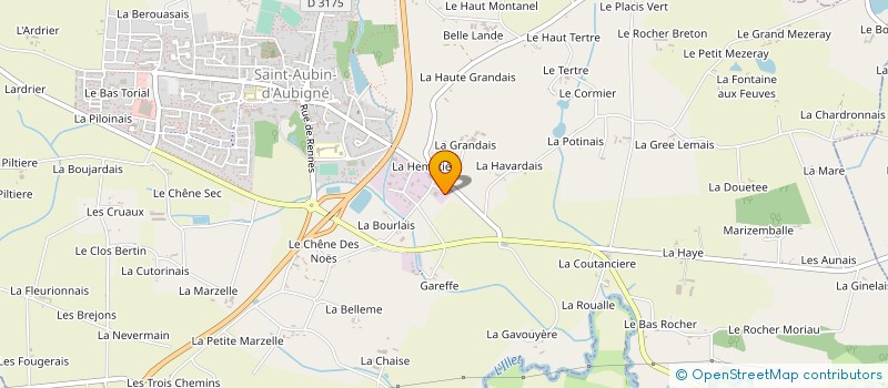 localisation de l'entreprise HORIZON LAVAGE  SAINT-AUBIN-D'AUBIGNE