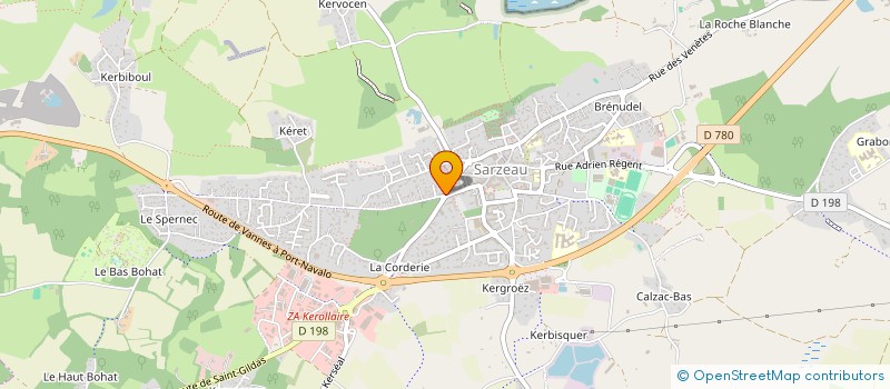 localisation de l'entreprise HORIZON LAVERIE  SARZEAU