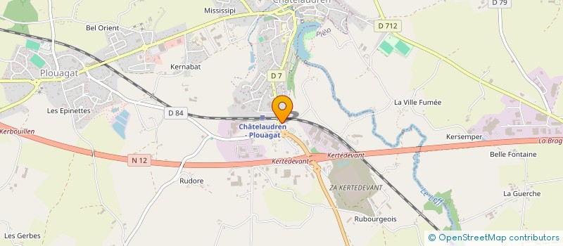 localisation de l'entreprise HORIZON LINK  CHATELAUDREN-PLOUAGAT