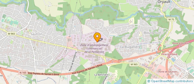 localisation de l'entreprise HORIZON LOIRE à ORVAULT