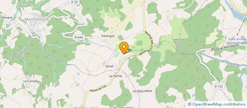 localisation de l'entreprise HORIZON MAHINI  MONTROMANT