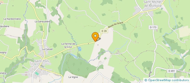 localisation de l'entreprise HORIZON MANCELIERE  SAINT-MICHEL-DE-MONTJOIE