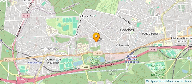 localisation de l'entreprise HORIZON MCB à GARCHES