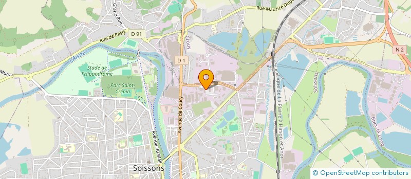 localisation de l'entreprise HORIZON MEDICAL à SOISSONS