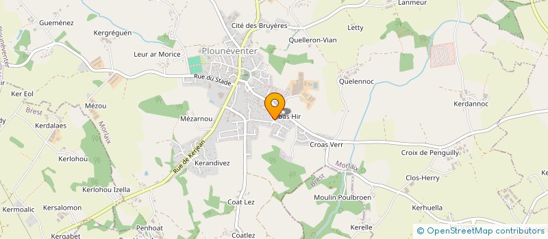 localisation de l'entreprise HORIZON MENUISERIE  PLOUNEVENTER