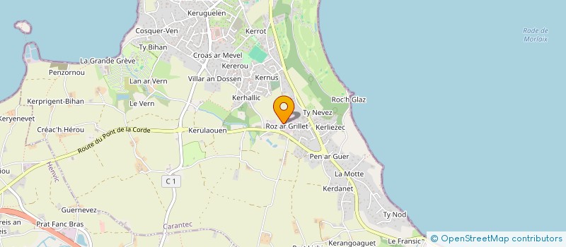 localisation de l'entreprise HORIZON OUEST à CARANTEC