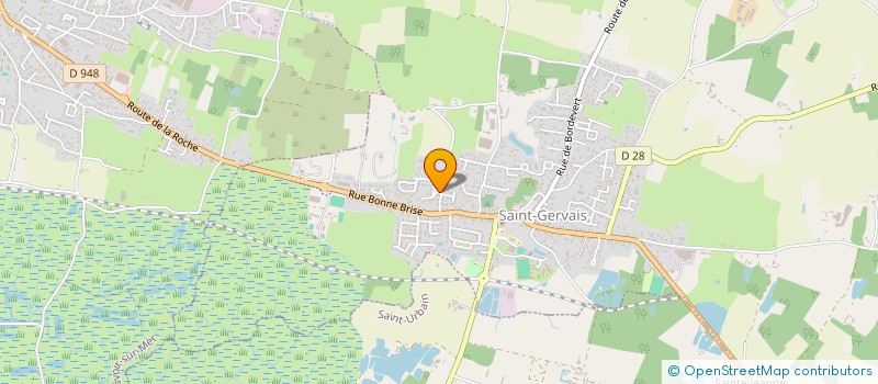 localisation de l'entreprise HORIZON P.J.K.  SAINT-GERVAIS