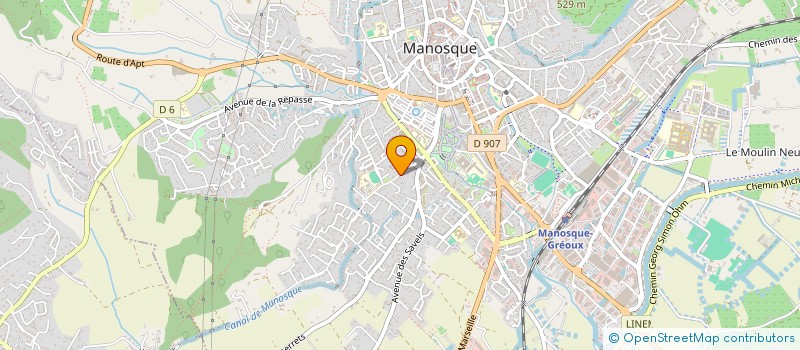 localisation de l'entreprise HORIZON PAIX à MANOSQUE