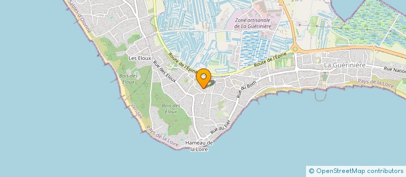 localisation de l'entreprise HORIZON PARTENAIRE  LA GUERINIERE