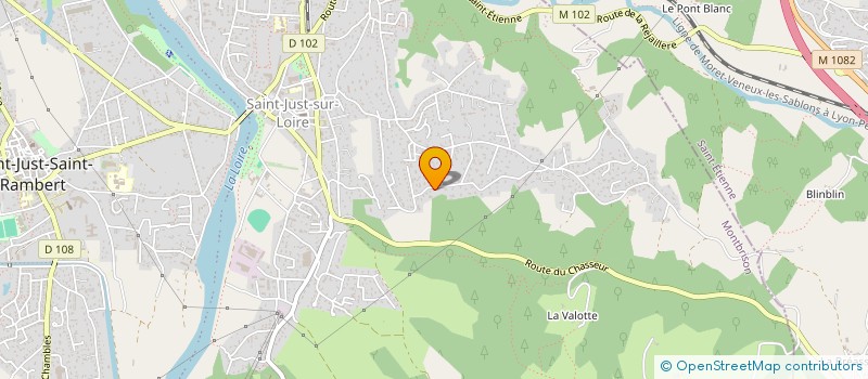 localisation de l'entreprise HORIZON PATRIMOINE  SAINT-JUST-SAINT-RAMBERT