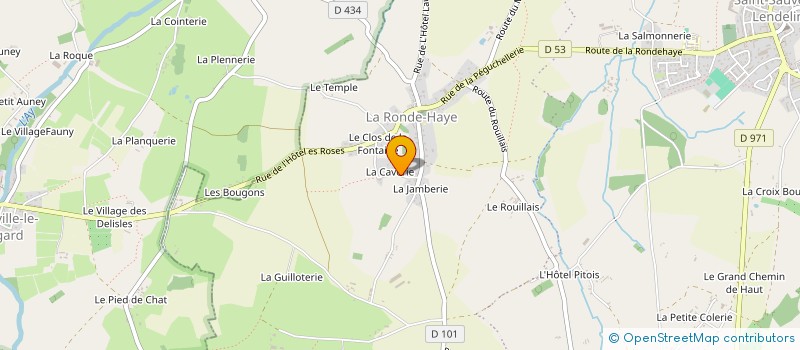 localisation de l'entreprise HORIZON PATRIMOINE à SAINT-SAUVEUR-VILLAGES