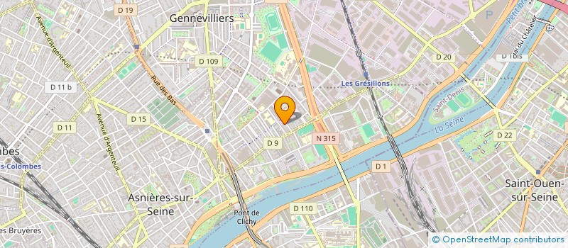 localisation de l'entreprise HORIZON PLURIEL à GENNEVILLIERS