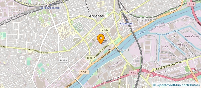 localisation de l'entreprise HORIZON PLUS TRANSPORTS  ARGENTEUIL