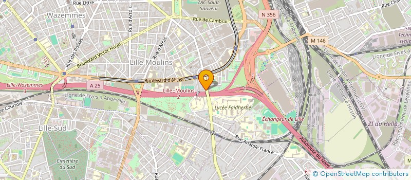 localisation de l'entreprise HORIZON RECHERCH METHODE STATI à LILLE
