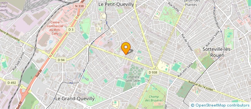 localisation de l'entreprise HORIZON RENOV'76 à LE PETIT-QUEVILLY