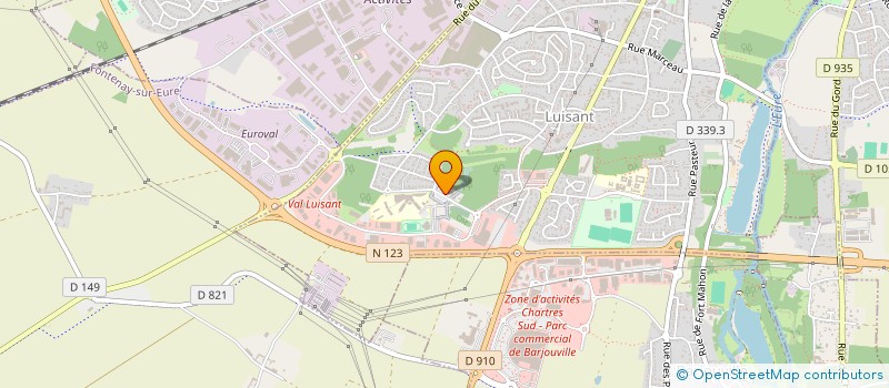 localisation de l'entreprise HORIZON RENOV'91 à LUISANT