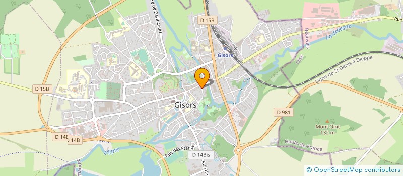 localisation de l'entreprise HORIZON RESEAUX & TELECOM  GISORS