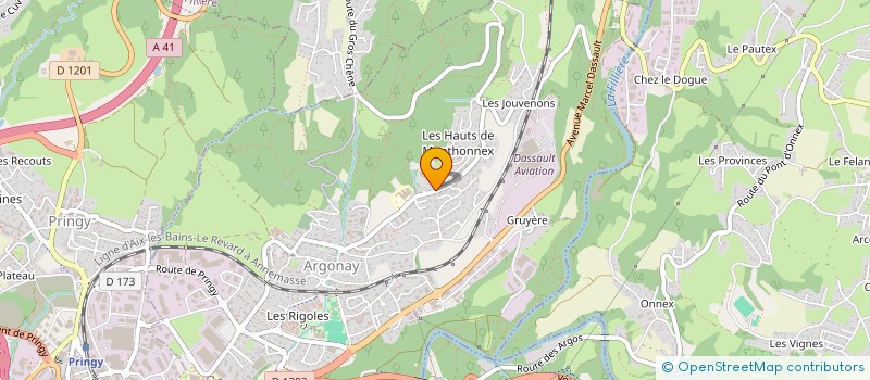 localisation de l'entreprise HORIZON RESPIRATOIRE  ARGONAY