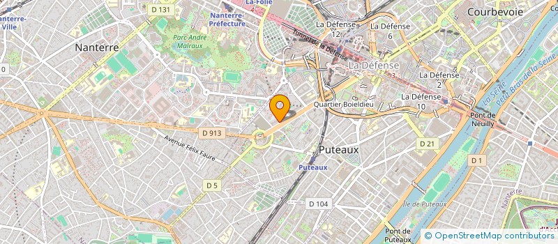 localisation de l'entreprise HORIZON ROUGE VERT ET BLEU à PUTEAUX