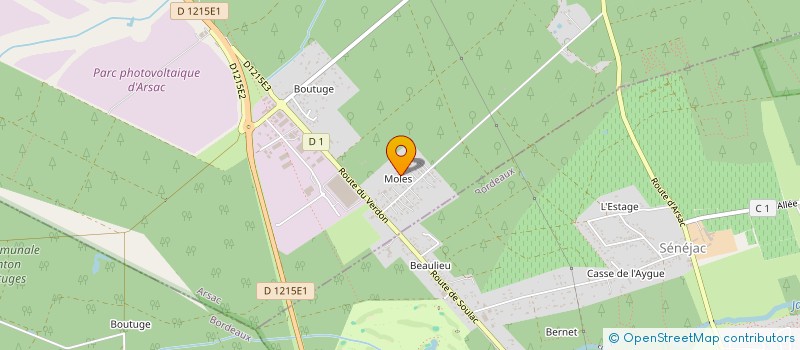 localisation de l'entreprise HORIZON SAISONNIERE  ARSAC